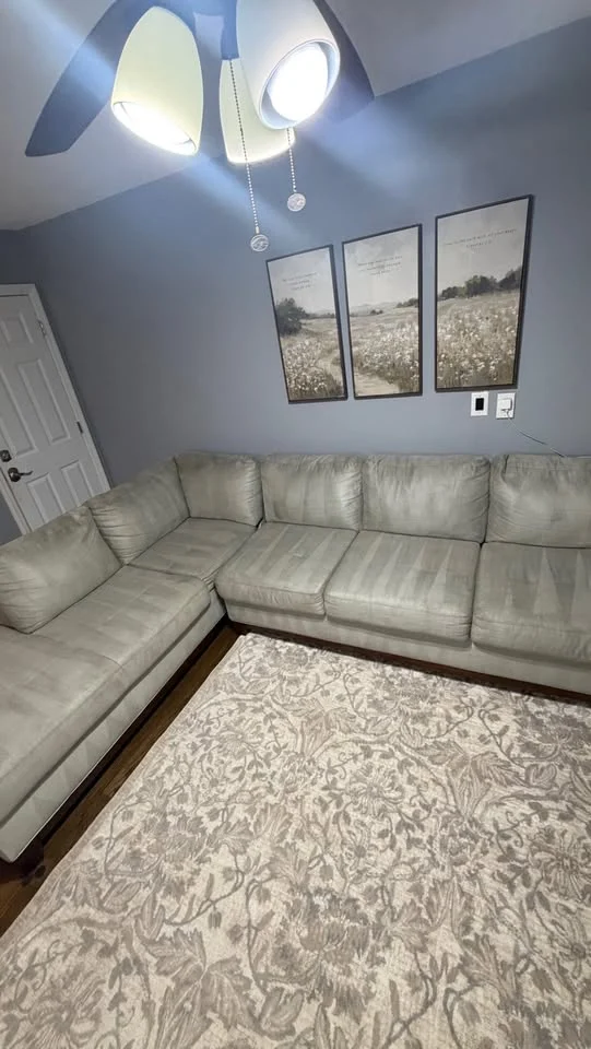 Sectional sofa featured in a PH ProClean video